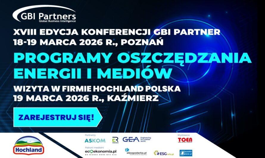 Programy oszczędzania energii i mediów – XVIII edycja konferencji 18-19 marca 2026 r., Poznań
